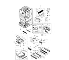 Samsung RF263TEAESR/AA-00 freezer / icemaker diagram