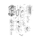 Samsung RF263TEAESR/AA-00 fridge left door diagram