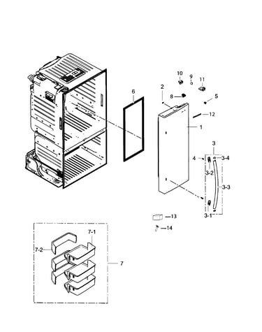 Fridge right door