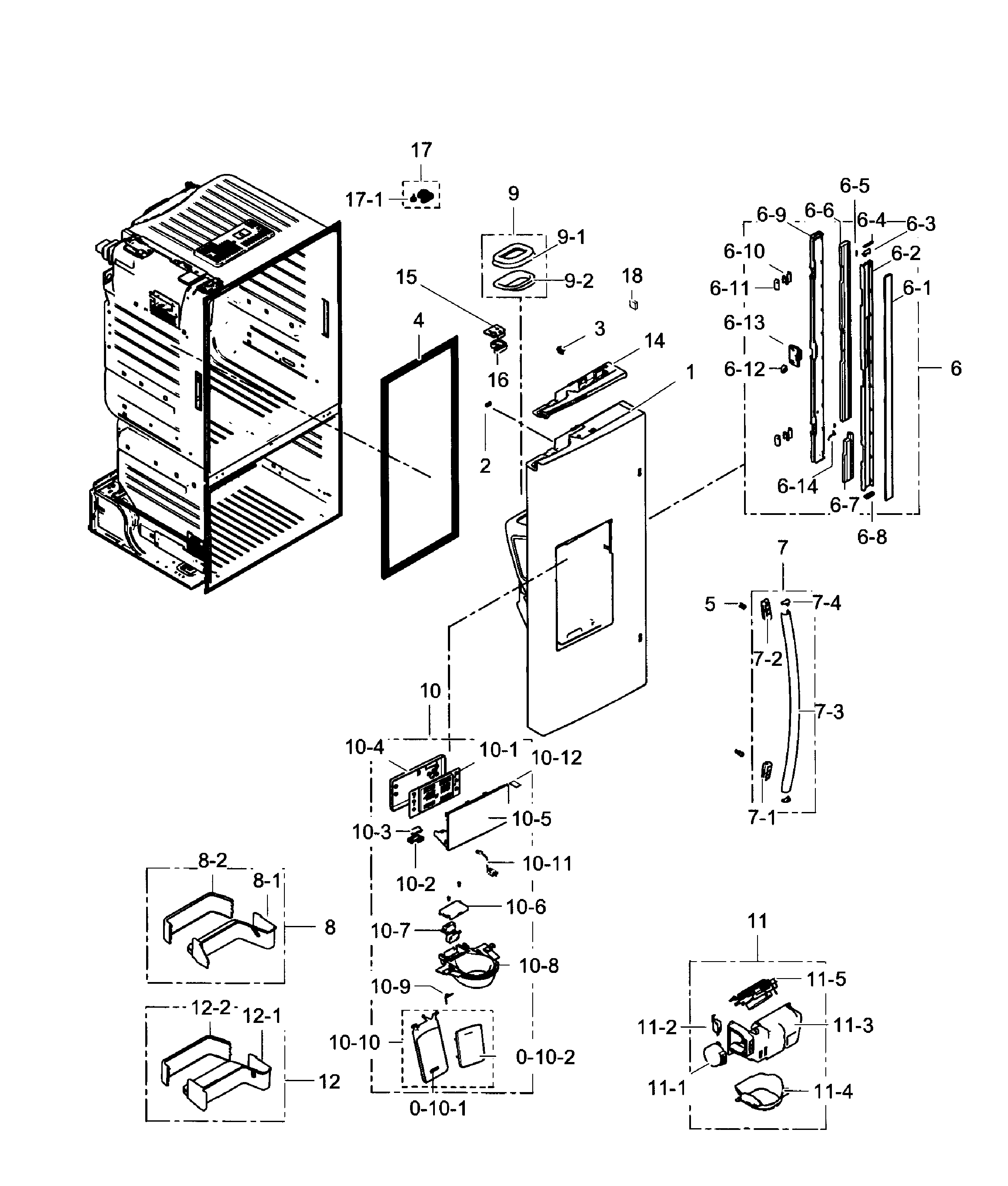 Fridge left door