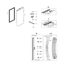 Samsung RF26HFENDSR/AA-00 fridge left door diagram