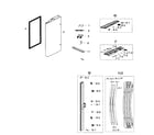 Samsung RF26HFENDSR/AA-00 fridge left door diagram