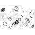 Samsung WF393BTPAWR/A2-00 tub/drum assy diagram