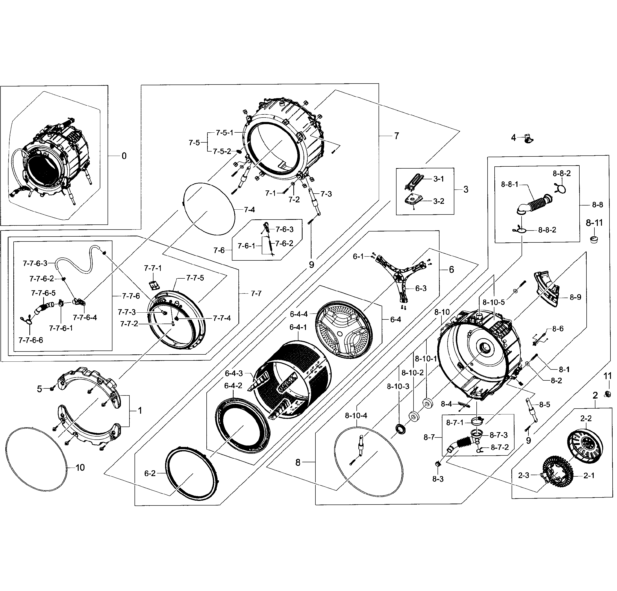 Tub/drum assy