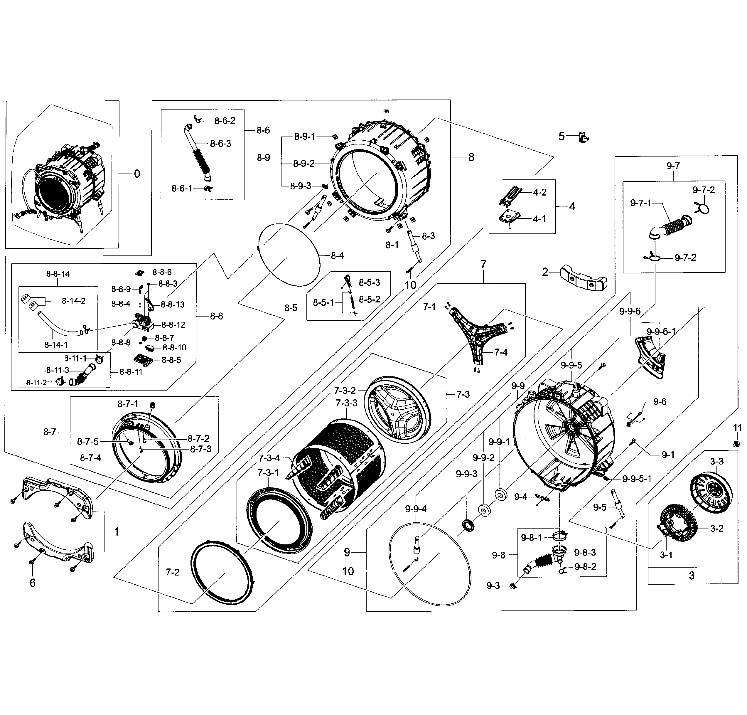 Tub/drum assy