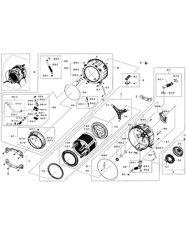 Tub/drum assy