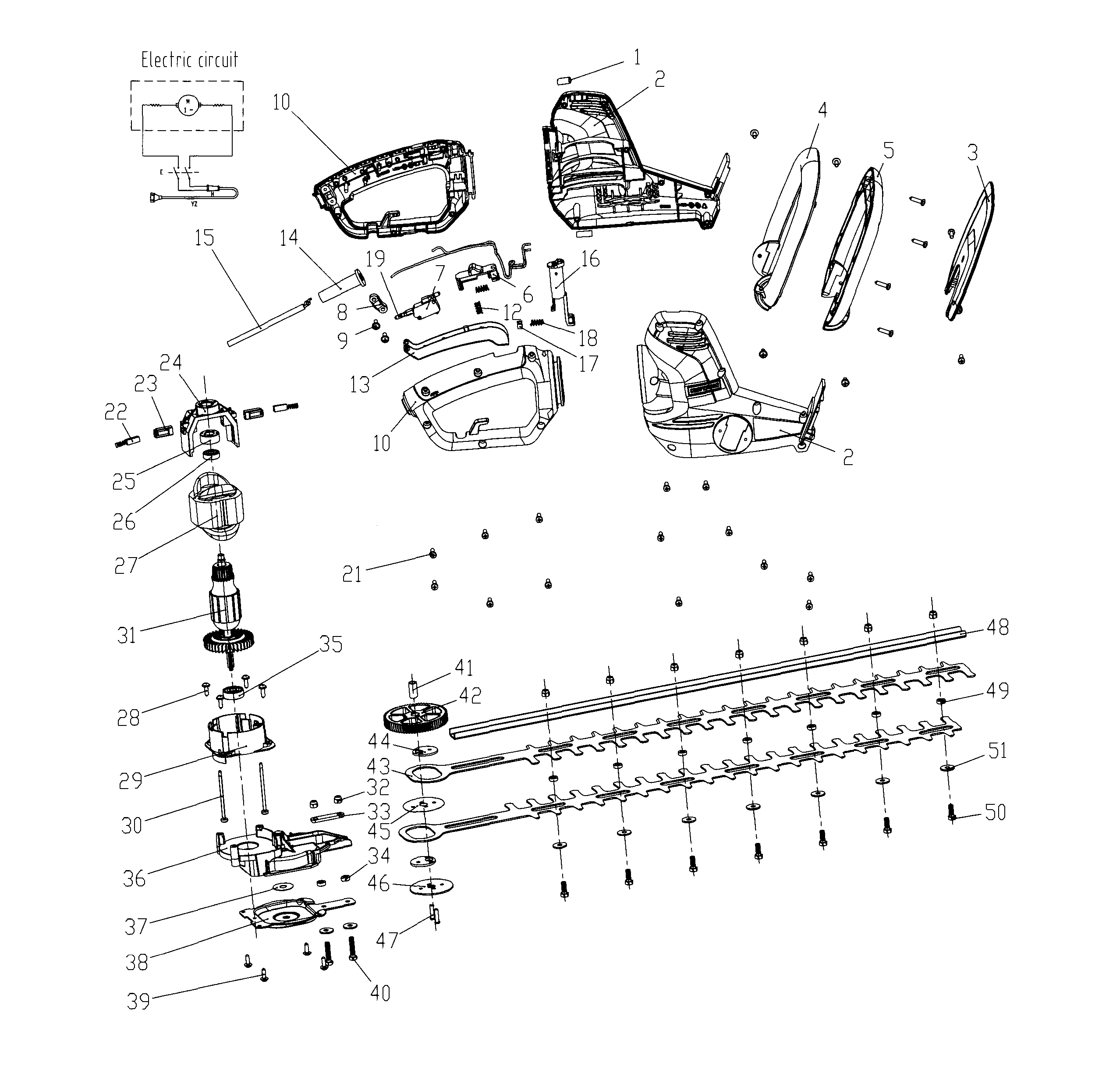 Trimmer assy