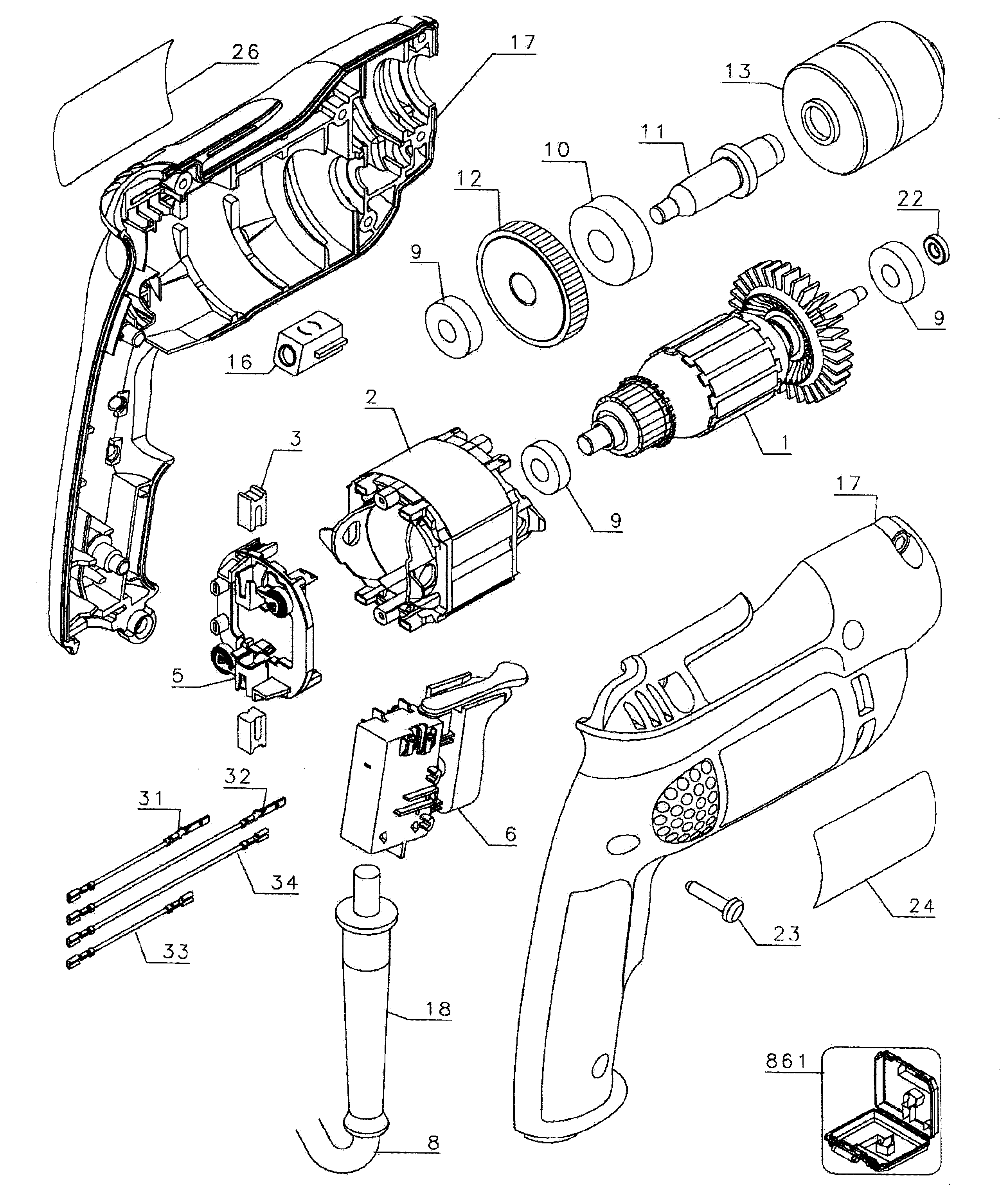 Drill assy