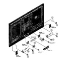 Sony XBR-55X800B cabinet diagram