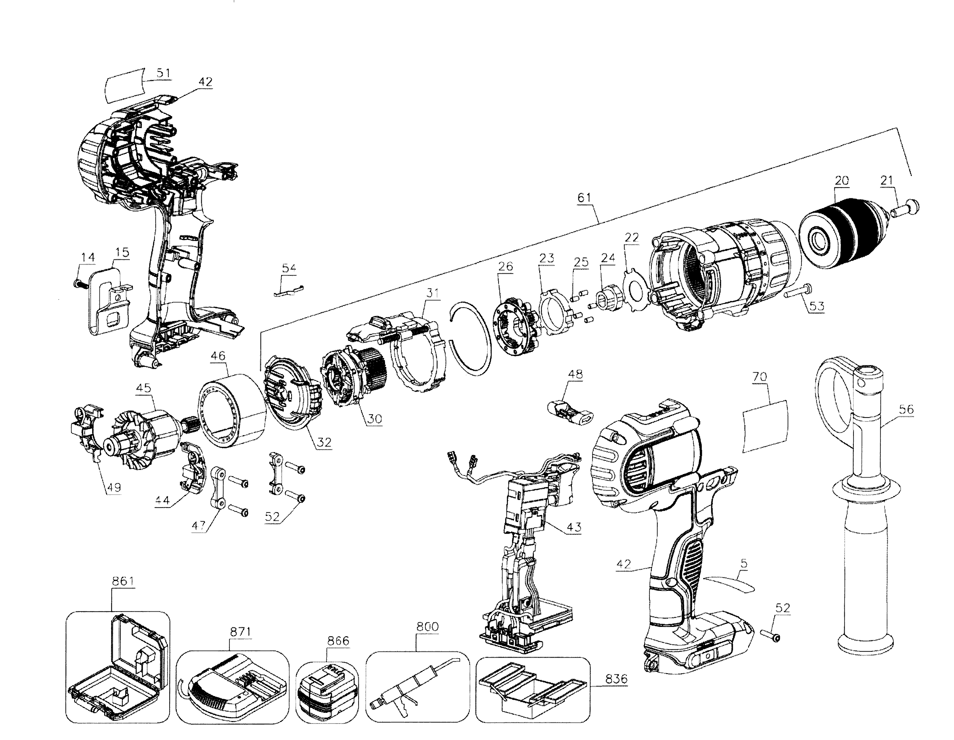 Drill hammer assy