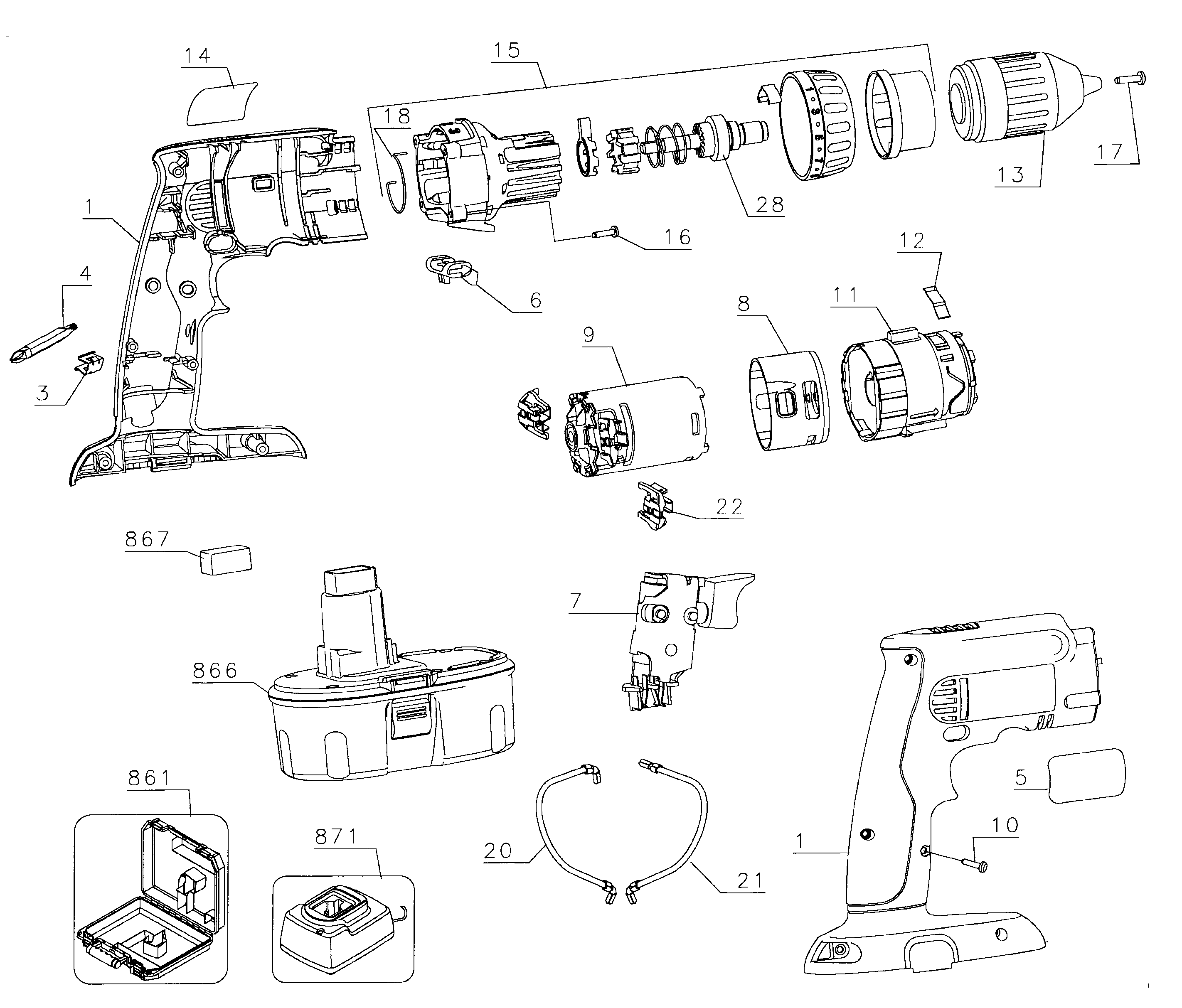 Drill assy