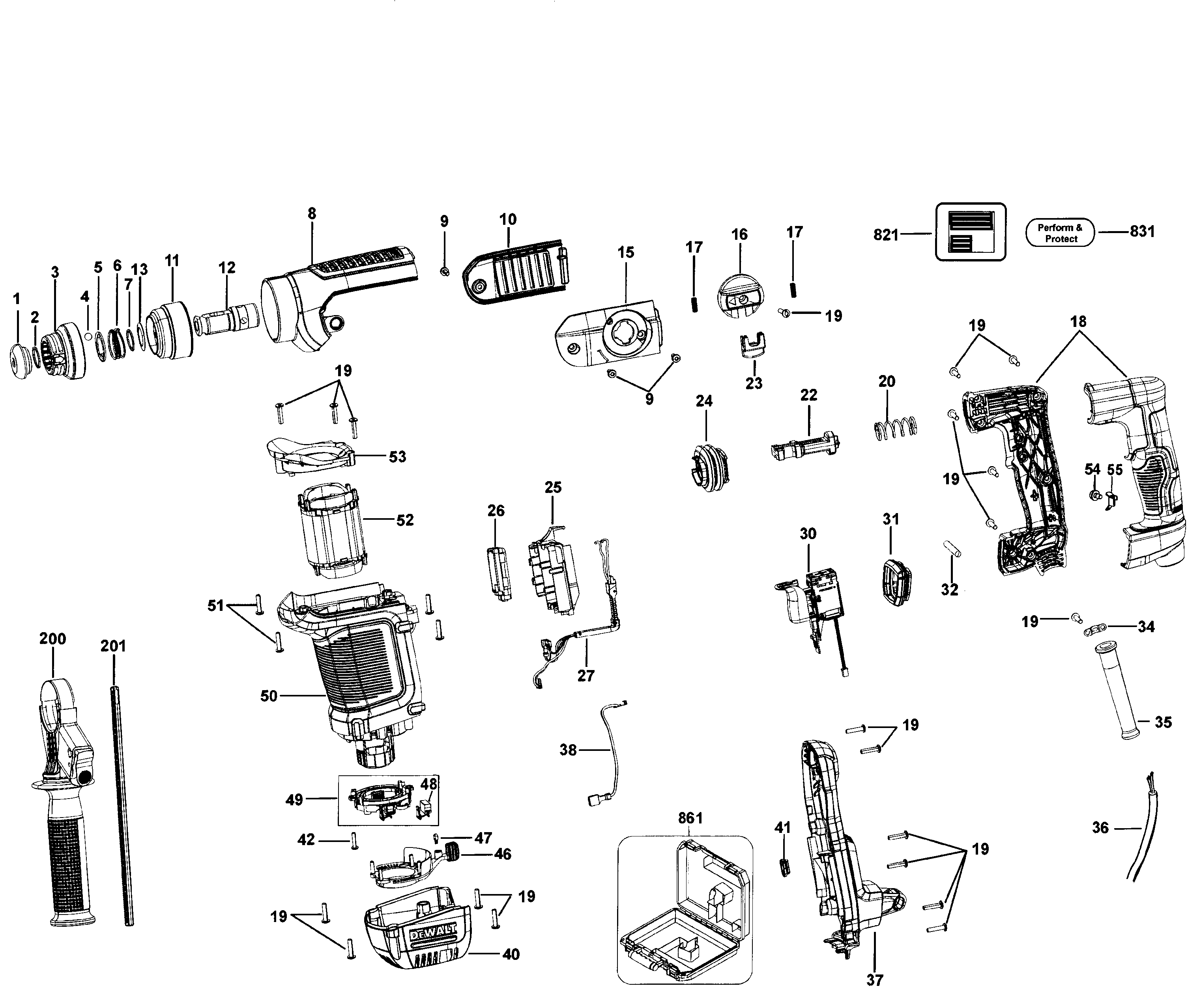 Drill assy