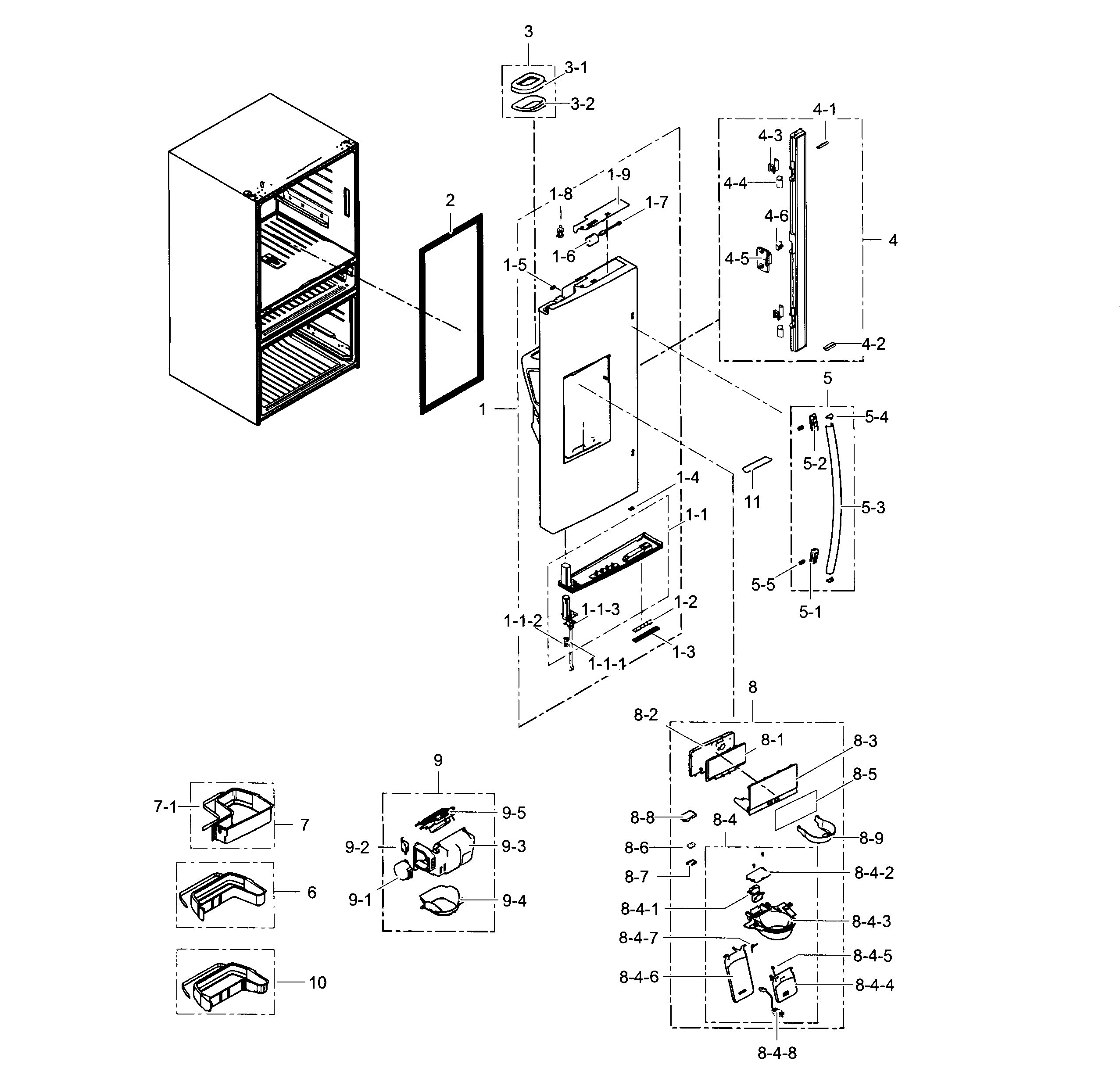 Refrigerator door l