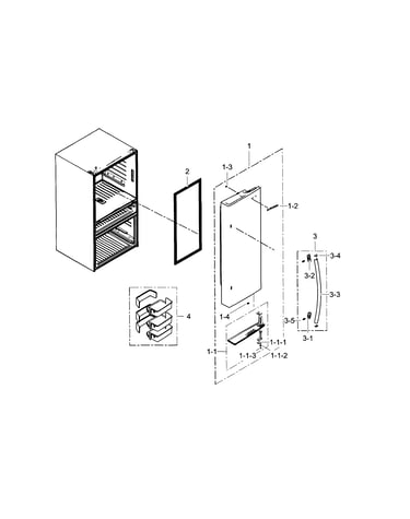 Refrigerator door r