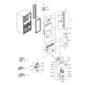 Samsung RF24FSEDBSR/AA-04 refrigerator door l diagram