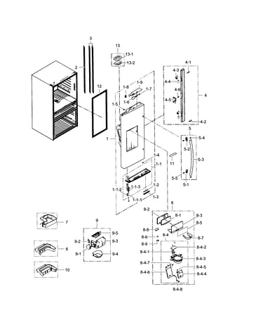 Refrigerator door l