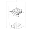 Samsung NE595R0ABWW/AA-01 drawer assy diagram