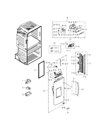 Refrigerator door l