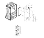 Samsung RF25HMEDBBC/AA-02 refrigerator door r diagram