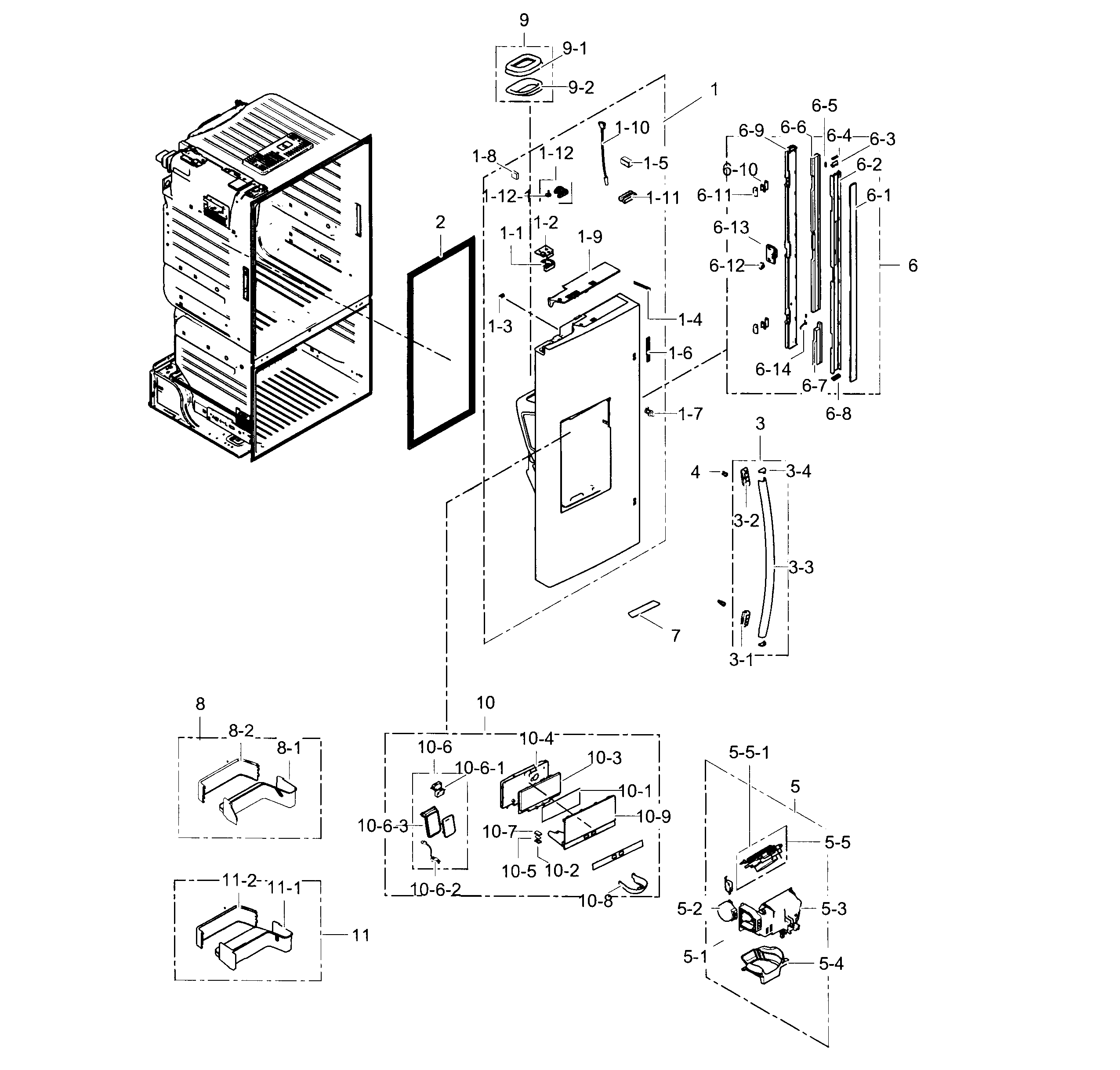 Fridge door l