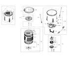 Samsung WA400PJHDWR/AA-02 tub parts diagram