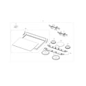 Samsung NE594R0ABSR/AA-01 cooktop diagram