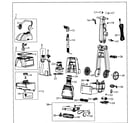 Bissell 86T3 main assy diagram