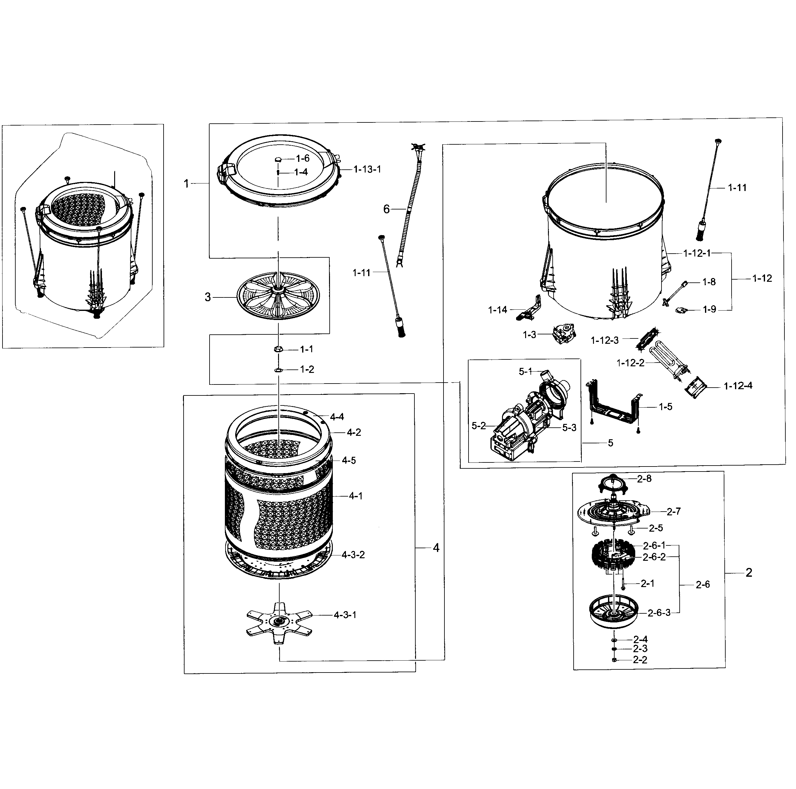 Tub assy