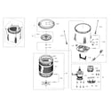 Samsung WA40J3000AW/A2-00 tub parts diagram