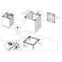 Samsung WA40J3000AW/A2-00 frame diagram