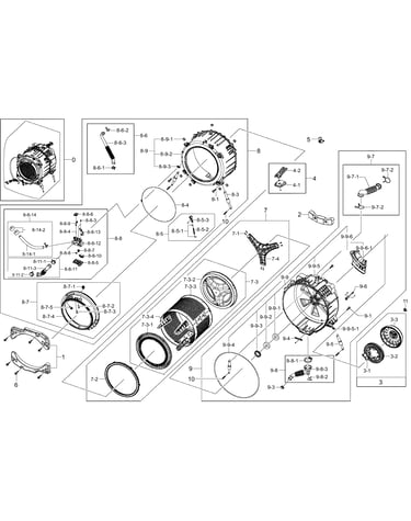 Tub/drum assy