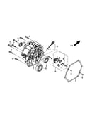 Crankcase cover/governor