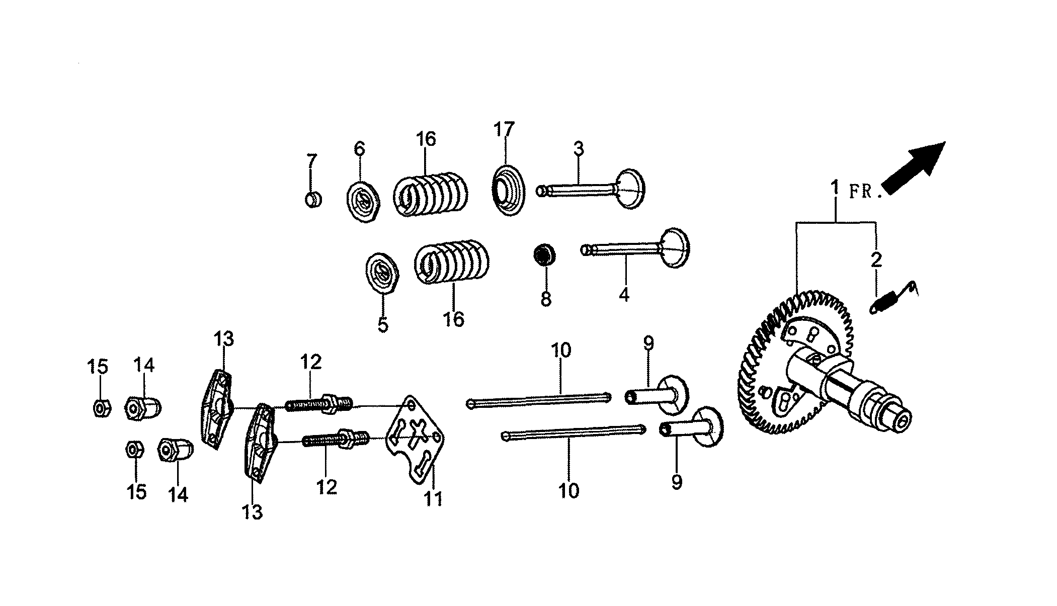 Rocker and camshaft