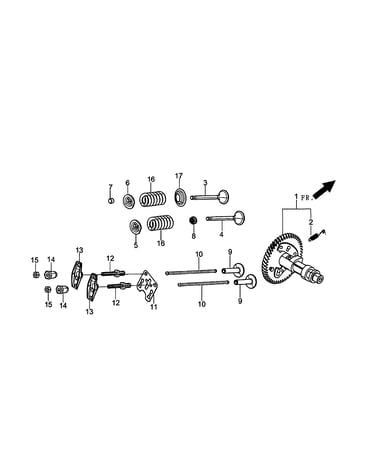 Rocker and camshaft