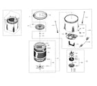 Samsung WA456DRHDSU/AA-03 tub parts diagram