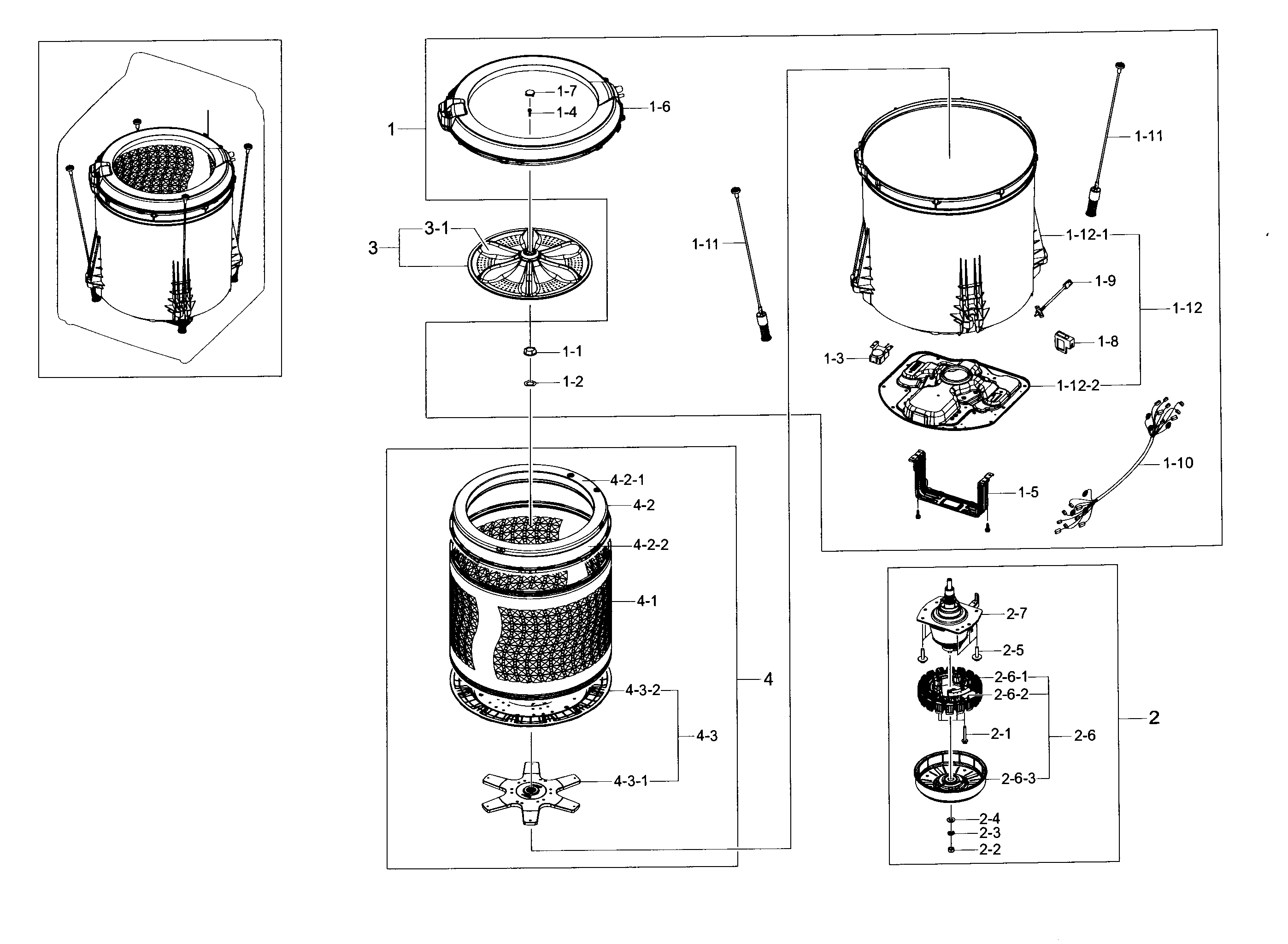 Tub parts