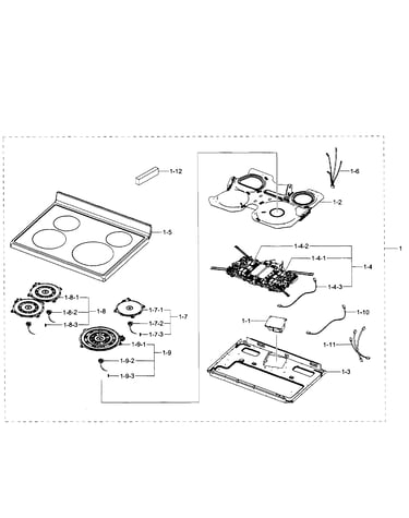 Cooktop assy