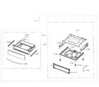 Samsung NE597N0PBSR/AA-02 drawer assy diagram
