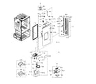 Samsung RF263BEAESR/AA-01 fridge door l diagram