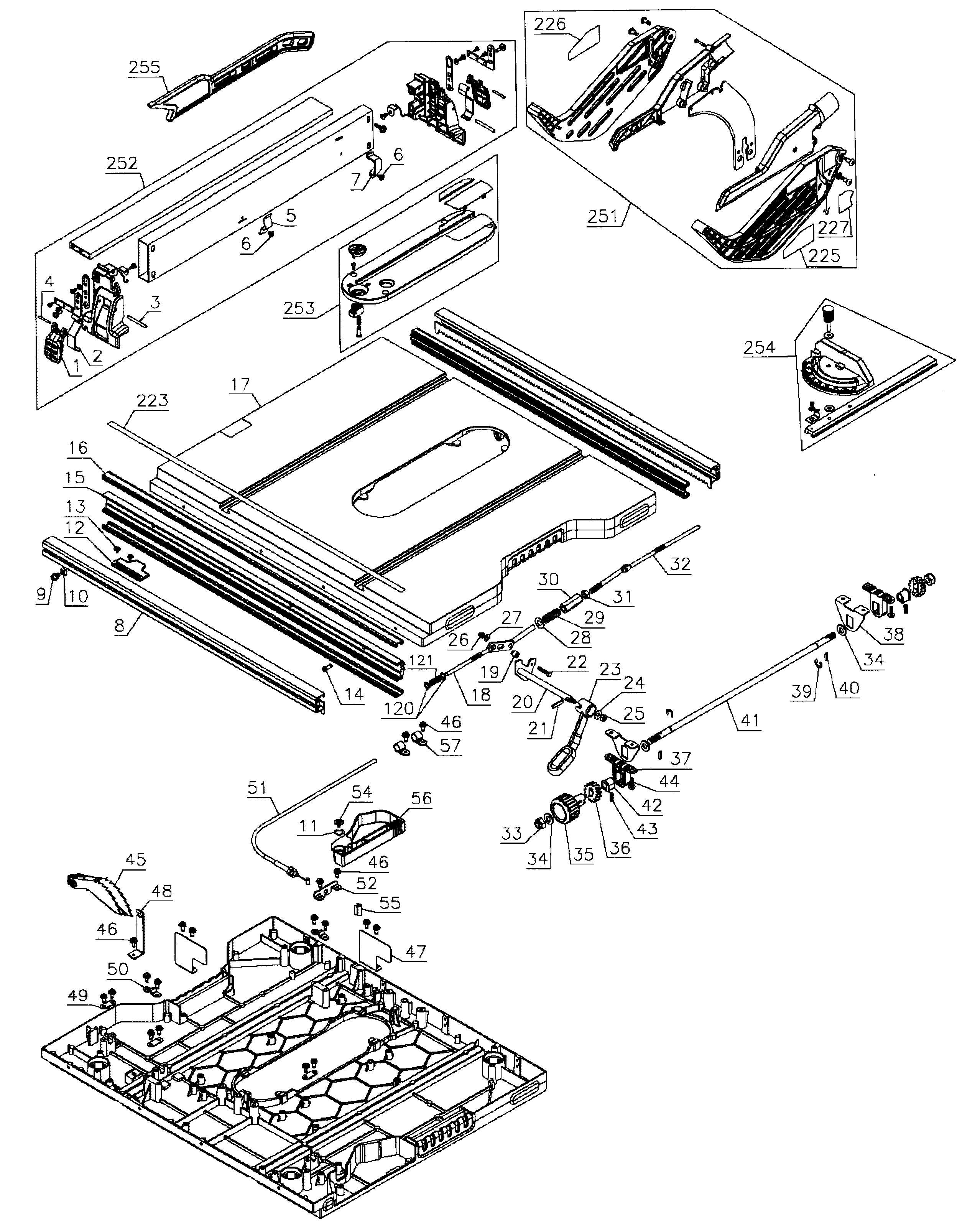 Table assy