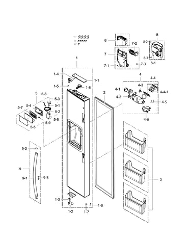 Door freezer