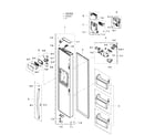 Samsung RH25H5611WW/AA-00 door freezer diagram