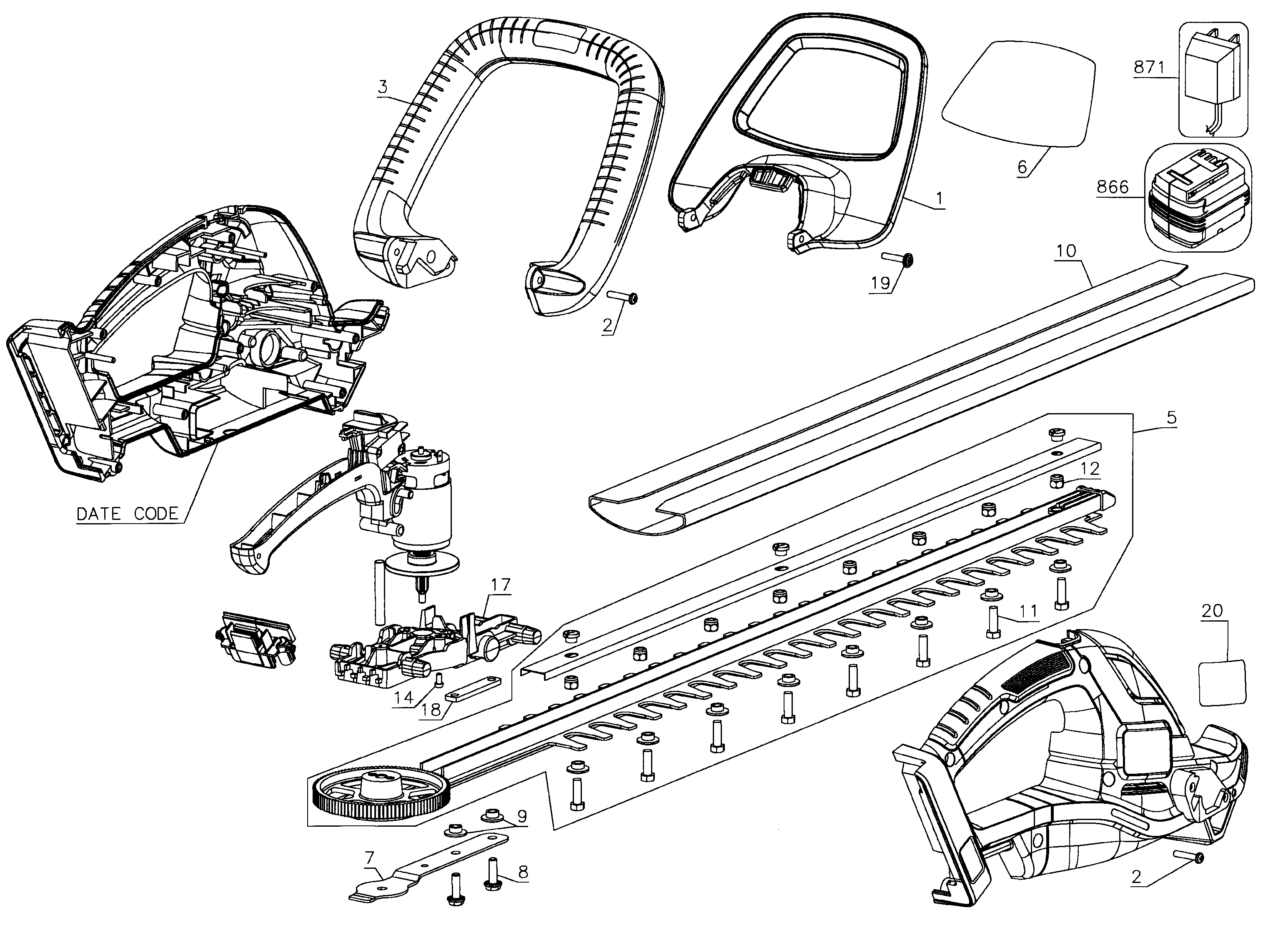 Trimmer assy