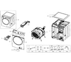 Samsung WF330ANB/XAA-01 main assy diagram