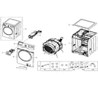 Samsung WF330ANW/XAA-01 main assy diagram