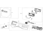 Samsung WF330ANW/XAA-01 control panel diagram