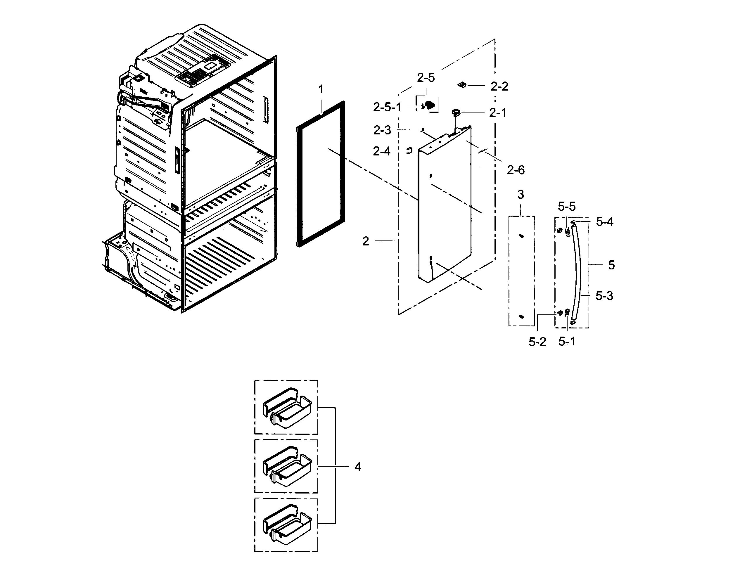 Refrigerator door r