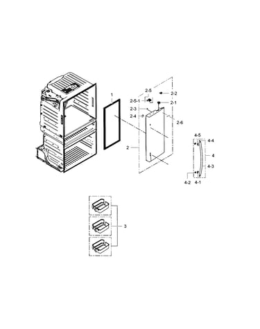Refrigerator door r