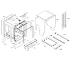 Bosch SHXN8U55UC/01 frame & cavity diagram