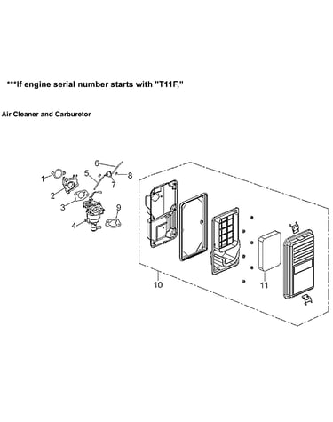 Air cleaner & carburetor